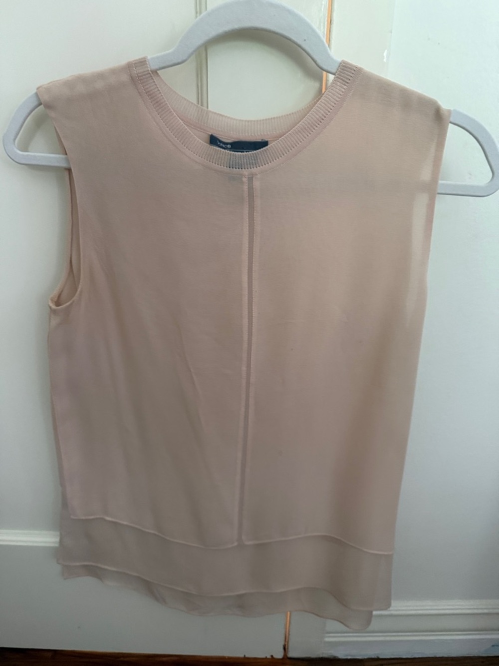 Vince Soft Blush Layered Sleeveless Top